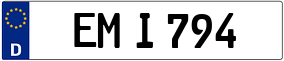 Trailer License Plate